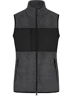 Daiber JN 1309 Dámská fleecová vesta 02.1309 dark melange/black