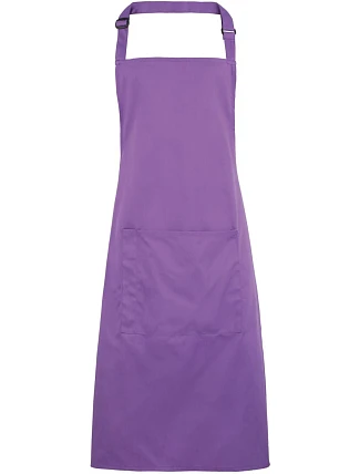 Premier PR 154 Zástěra s laclem a kapsou na břiše "Colours" 39.0154 rich violet Premier PR 154 Zástěra s laclem a kapsou na břiše "Colours" 39.0154 rich violet