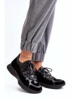 Dámské kožené sportovní boty M01/2 Zazoo černé