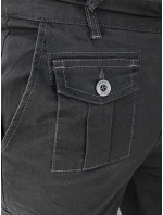 Pánské tmavě šedé šortky FashionStreet SX2430