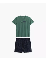 Pánské pyžamo Atlantic NMP-395 kr/r S-2XL Pánské pyžamo Atlantic NMP-395 kr/r S-2XL