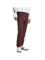 Pánské kalhoty adidas Essentials 3-Stripes Fleece hnědé JX0713