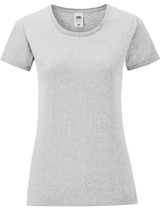 Fruit of the Loom Lady-Fit Iconic 150 T Dámské tričko 16.1432 heather grey