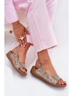 Kožené Dámské Sandály Na Klínku Maciejka L7069-04 Béžové Kožené Dámské Sandály Na Klínku Maciejka L7069-04 Béžové