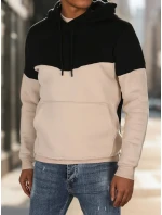 Pánská základní mikina s kapucí černá FashionStreet BX5881