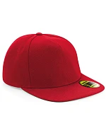 Beechfield B 660 5 panelová kšiltovka s rovným kšiltem 53.0660 classic red/classic red
