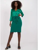 Sukně LK SD 506632.32P tmavě zelená