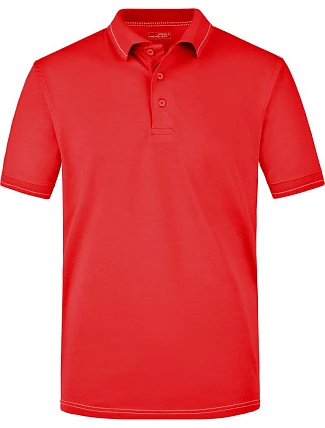 Daiber JN 569 Pánské žerzejové elastické polo 02.0569 red/white Daiber JN 569 Pánské žerzejové elastické polo 02.0569 red/white