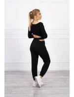 Souprava s halenkou černá Souprava s halenkou černá