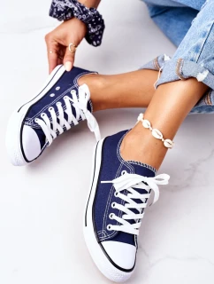 Dámské Klasické Tenisky Tmavě Modré Omerta