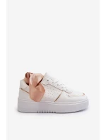 Dámské tenisky na platformě bílé Tessama