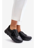 Dámské Kožené Sportovní Boty Vinceza 7918 Černé