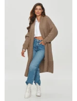 Svetr na zapínání  model 201794 Makadamia