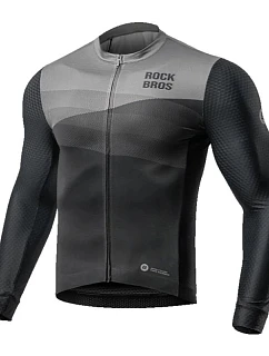 Cyklistický dres Rockbros 15120009002 s dlouhým rukávem, jaro/léto, velikost M – černý