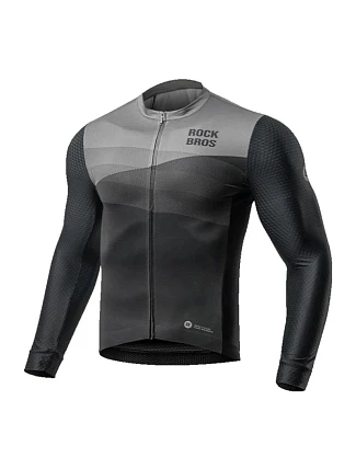 Cyklistický dres Rockbros 15120009002 s dlouhým rukávem, jaro/léto, velikost M – černý Cyklistický dres Rockbros 15120009002 s dlouhým rukávem, jaro/léto, velikost M – černý