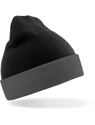 Result Headwear RC 930X Pletená čepice "Black Compass" 28.930X black/grey