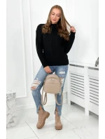 Svetr nasazený přes hlavu černý