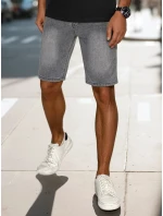 Pánské džínové šortky šedé FashionStreet SX2491