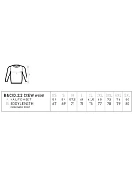 B&C ID.222 Crew Unisex mikina 01.I222 burgundy B&C ID.222 Crew Unisex mikina 01.I222 burgundy