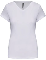 Kariban K 3015 Dámské elastické tričko s výstřihem do V 20.3015 white Kariban K 3015 Dámské elastické tričko s výstřihem do V 20.3015 white