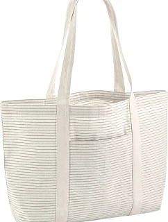 Westford Mill W 255 Nákupní taška pruhovaná z bio bavlny 50.0255 grey stripe