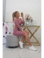 Souprava halenky a sukně tmavě růžová Souprava halenky a sukně tmavě růžová