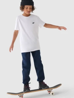 Chlapecké Kalhoty Jogger Casual Hladké 4F Tmavě Modré 4FJWMM00TTROM0812-31S