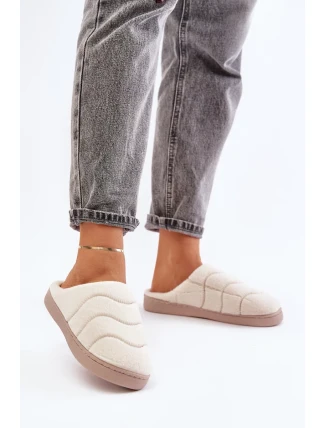 Futrzane Teplé Dámské Pantofle Béžové Vamirae Futrzane Teplé Dámské Pantofle Béžové Vamirae