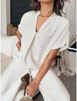 Dámská halenka NAMAYAS béžová FashionStreet RY2606