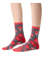 Dámské ponožky Steven art.136 Srdce
