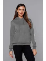 Tmavě šedá dámská tepláková mikina (W02-5) Tmavě šedá dámská tepláková mikina (W02-5)