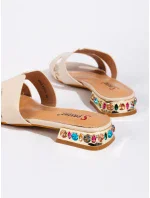 Exkluzívní hnědé nazouváky dámské bez podpatku Exkluzívní hnědé nazouváky dámské bez podpatku