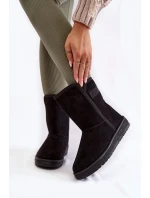 Dámské vysoké boty do sněhu Big Star KK274618 Černe Dámské vysoké boty do sněhu Big Star KK274618 Černe
