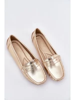 Dámské mokasíny z eko kůže Lenvie – zlaté