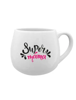 SUPER MÁMA (SPECIÁLNÍ EDICE) - bílý keramický hrníček 300 ml