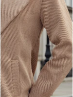 Dámský oversize kabát MANTOVA dlouhý velbloudí FashionStreet NY0739 Dámský oversize kabát MANTOVA dlouhý velbloudí FashionStreet NY0739