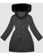 Černo-šedá oboustranná dámská bunda pro přechodné období J Style (16M9159-392) Černo-šedá oboustranná dámská bunda pro přechodné období J Style (16M9159-392)