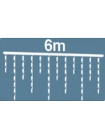 VÁNOČNÍ STROMEK SVĚTLA VENKOVNÍ SVĚTLO OPONA 180 VEDL ČASOVAČ STUDENÁ BÍLÁ PRŮHLEDNÝ KABEL