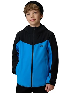 Chlapecká softshellová bunda 4F M477 modrá 4FJWSS26TSOFM477 33S