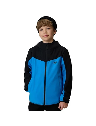 Chlapecká softshellová bunda 4F M477 modrá 4FJWSS26TSOFM477 33S