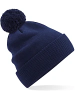 Beechfield B 450N Pletená bio čepice s bambulí "Snowstar®" 53.450N oxford navy