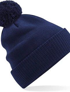 Beechfield B 450N Pletená bio čepice s bambulí "Snowstar®" 53.450N oxford navy