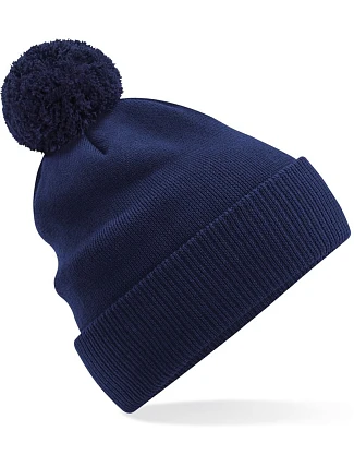 Beechfield B 450N Pletená bio čepice s bambulí "Snowstar®" 53.450N oxford navy