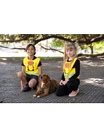 Korntex FUN Dětská bezpečnostní vesta 76.FUNY hi vis yellow/dog Korntex FUN Dětská bezpečnostní vesta 76.FUNY hi vis yellow/dog