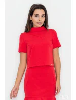 Dámská halenka M542 červená - Figl Dámská halenka M542 červená - Figl