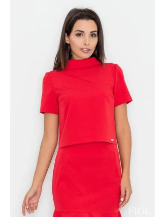 Dámská halenka M542 červená - Figl Dámská halenka M542 červená - Figl