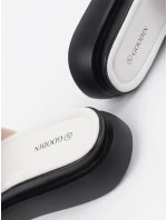 Klasické dámské  nazouváky Biało-czarny platforma