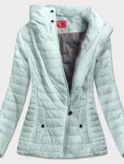 Bunda v šedomátové barvě s vysokým stojáčkem (DL016)