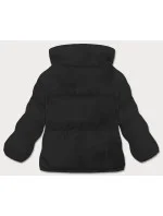 Černá bunda typu puffer pro přechodné období (5M3115-392)