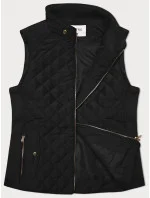 Černá dámská vesta s pružnými vsadkami J Style (11Z8152) Černá dámská vesta s pružnými vsadkami J Style (11Z8152)